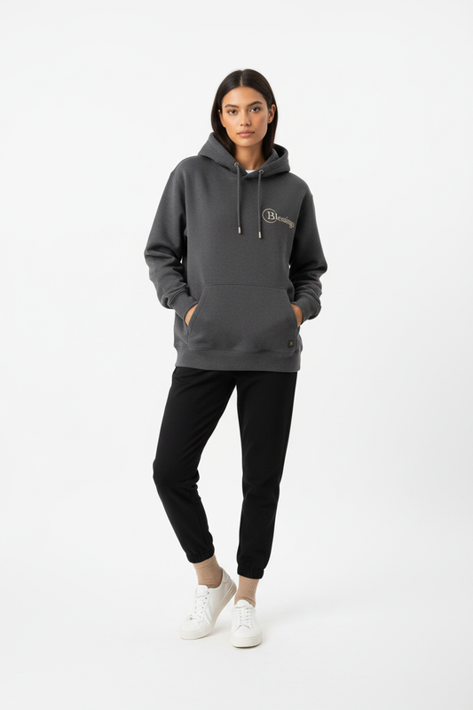 Female - Charcoal Hoodie Studio